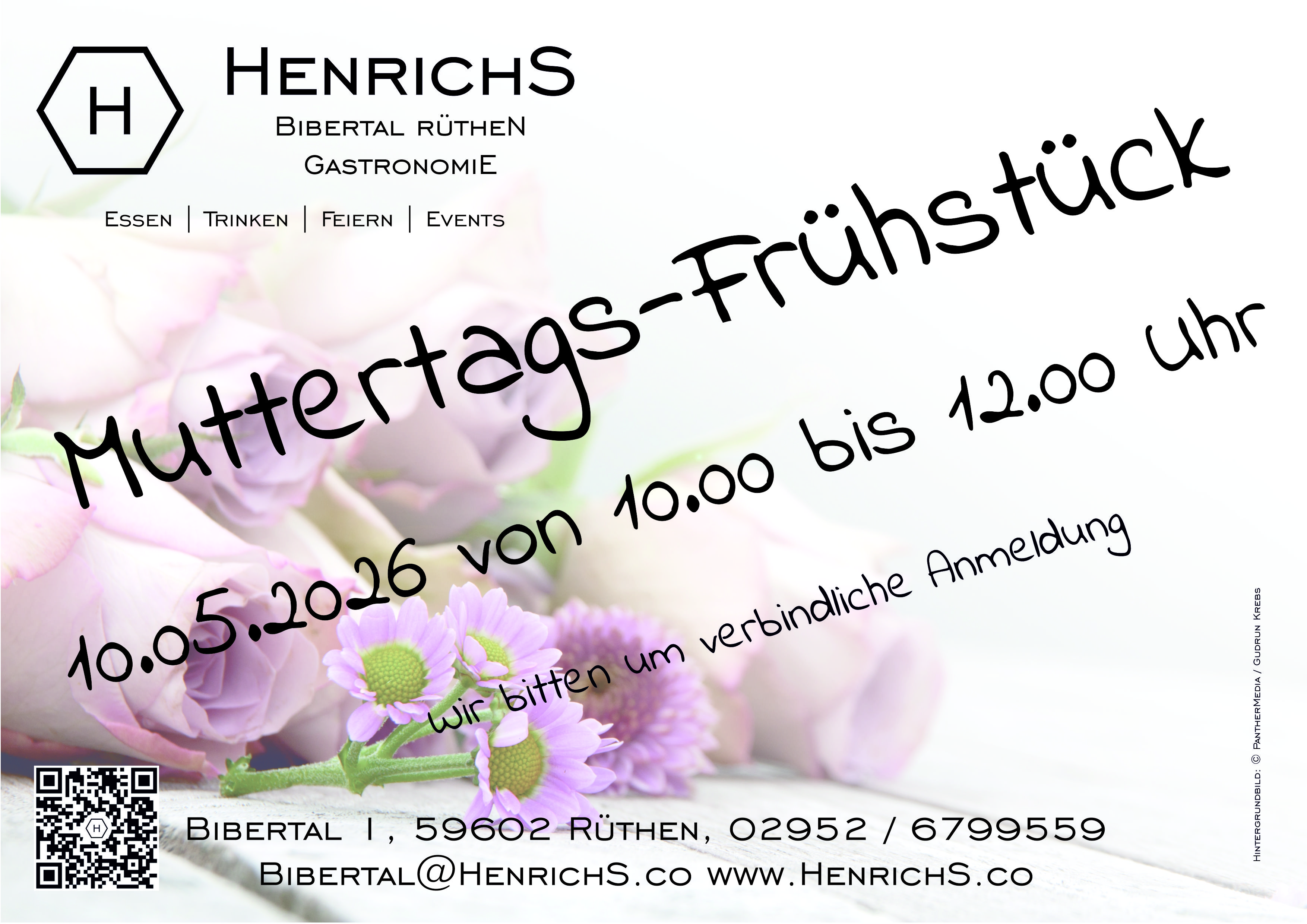 Flyer Muttertagsfr&uuml;hst&uuml;ck